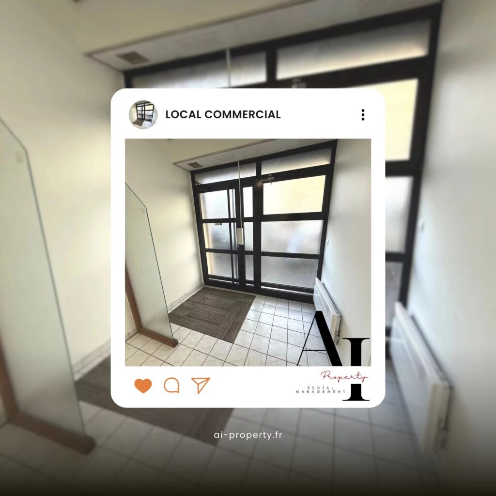 Location Commerce de 58.54m²  à Argenteuil