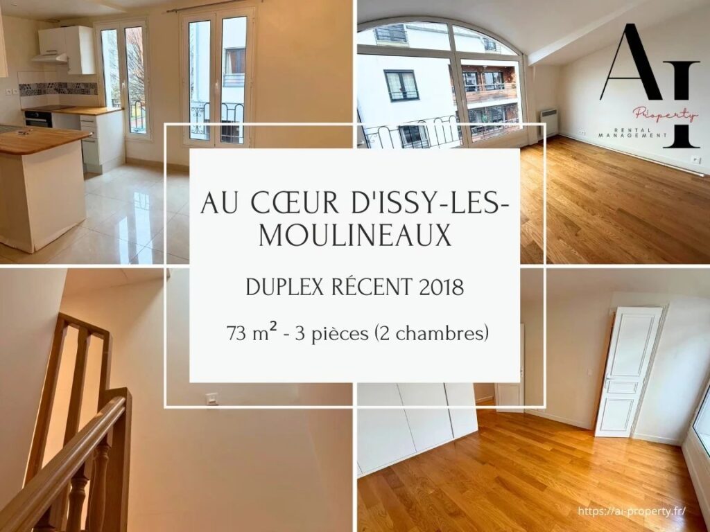 Location Appartement de 73.53m²  à Issy-les-Moulineaux